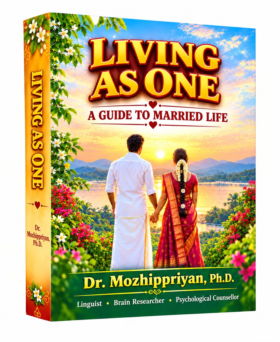 Cover of Living as One, A Guide to Married Life, by Dr. Mozhippriyan.